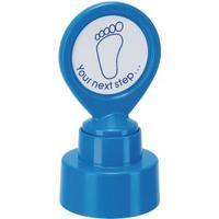 colop motivational stamp your next step pre inked blue 148675