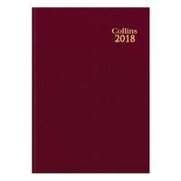 Collins A4 Desk Diary DayPage 2018 Burgundy 44