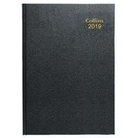 Collins A4 Desk Diary DayPage Early Edition 2019 Black 44E