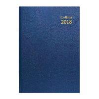 collins a4 desk diary daypage 2018 blue 44