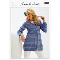 Coat in James C. Brett Marble DK...