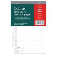 Collins DK1100 2018 Desk Diary Refill Day to A Page Ref DK1100-18