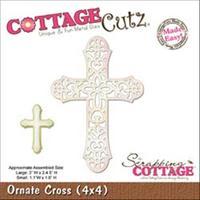 cottagecutz die 4x4 ornate cross made easy 261952