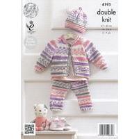 coat hat and leggings in king cole cherish and cherished dk 4195
