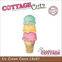 CottageCutz Die W/Foam-Ice Cream Cone Made Easy 261934