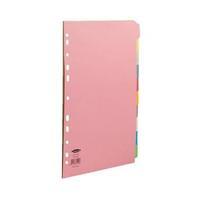 Concord 72299J22 Subject Dividers 230 Micron 10-Part A4 10 Colours