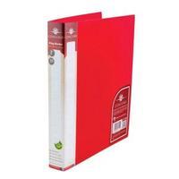Concord Natural A4 2 O-Ring 25mm Polypropylene Ring Binder Red Pack of