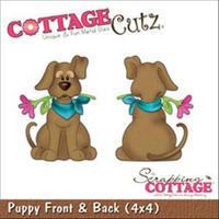 CottageCutz Die W/Foam-Puppy Front & Back 261920