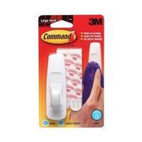 command oval adhesive large hook 1 hook and 2 strips 17003