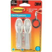 Command Adhesive Cord Bundlers 2 Bundlers3 Strips Per Pack 17304