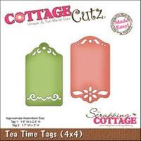 CottageCutz Die W/Foam -Tea Time Tags Made Easy 262386
