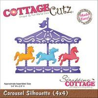 cottagecutz die wfoam carousel silhouette made easy 261970