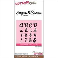 CottageCutz Sugar and Cream Alphabet Die - 4x8ins 262395