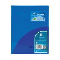 concord twinfile presentation folder polypropylene a4 blue pack of 5