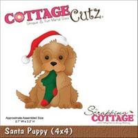 cottagecutz die wfoam santa puppy 261401