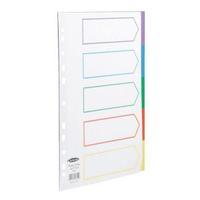 Concord Plastic Subject Dividers Polypropylene 120 Micron Europunched