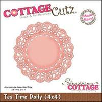 CottageCutz Die 4X4-Tea Time Doily Made Easy 262385