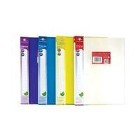 Concord Display Book Polypropylene 20 Pockets A4 Assorted Colours Pack