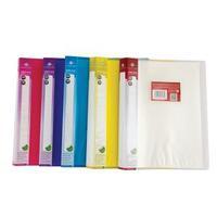 Concord Display Book Polypropylene 40 Pockets A4 Assorted Pack of 12