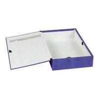 concord foolscap contrast box file laminated paper lock 75mm spine