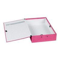 concord foolscap contrast box file laminated paper lock 75mm spine