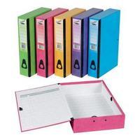 Concord Foolscap Contrast Box File Laminated Paper-lock 75mm Spine