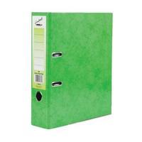 Concord A4 Contrast Lever Arch File Laminated Capacity 80mm Lime Pack