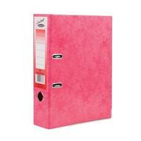 Concord A4 Contrast Lever Arch File Laminated Capacity 80mm Raspberry