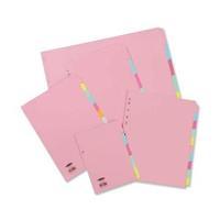 Concord 72299J22 Subject Dividers 230 Micron 10-Part A4 10 Colours