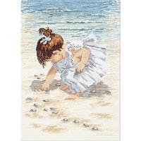 Collecting Shells Counted Cross Stitch Kit-12X16 14 Count 230481