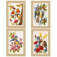 counted cross stitch kit four seasons by vervaco 375100