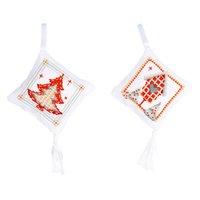 counted cross stitch decoration cushion christmas ii by vervaco 375138