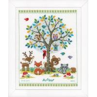 Counted Cross Stitch Kit Into The Woods by Vervaco 375146