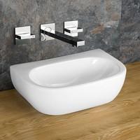 Countertop Cannes 42cm x 28cm Rectangular Ceramic Sink With No Tap Hole