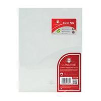 concord twinfile presentation folder polypropylene a4 clear pack of 5