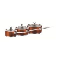 Copper 3 Piece Pan Set