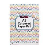 Coloured Paper Pad A3 30 Sheets