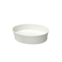 Cooke & Lewis Lora White Rubber Effect Soap Dish