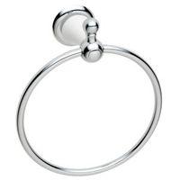 cooke lewis timeless chrome effect towel ring w160mm