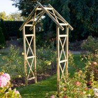 cottage wooden arch with assembly service