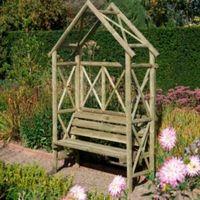 cottage wooden arbour with assembly service