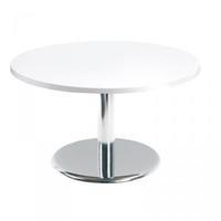 Coffee table chrome trumpt base 800 D to