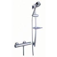 Cooke & Lewis Verbier Chrome Thermostatic Bar Mixer Shower