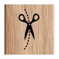 Contemporary Scissor Cut Stamp 3.8 x 3.8 cm