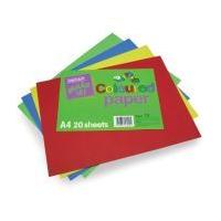 Colour It! A4 Bright Coloured Paper 20 Pack