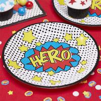 Comic Superhero Paper Party Plat...