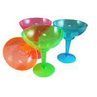 Colourful Plastic Margarita Glasses