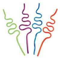 Colourful Wiggly Straws