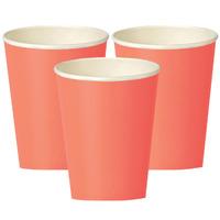 Coral Paper Party Cups