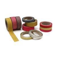 copper glitter washi tape 5m 8 pack